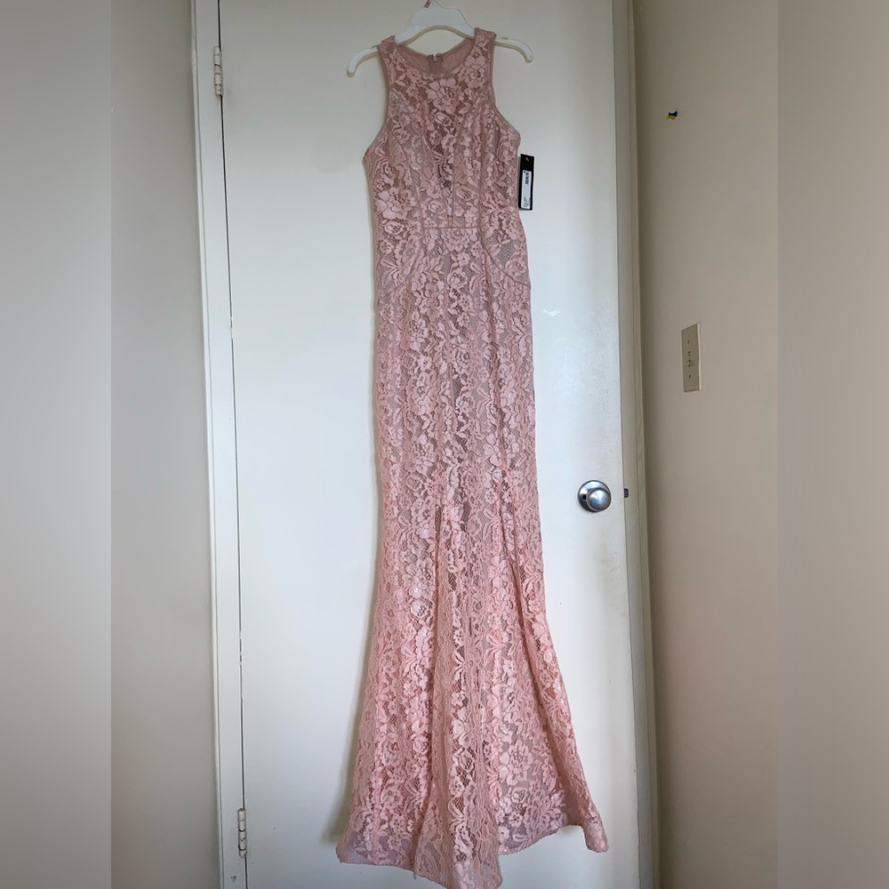 Pink Lace Gown